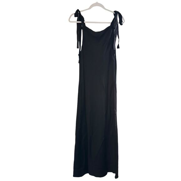 Reformation Aden Silk Dress Black - Picture 6 of 11